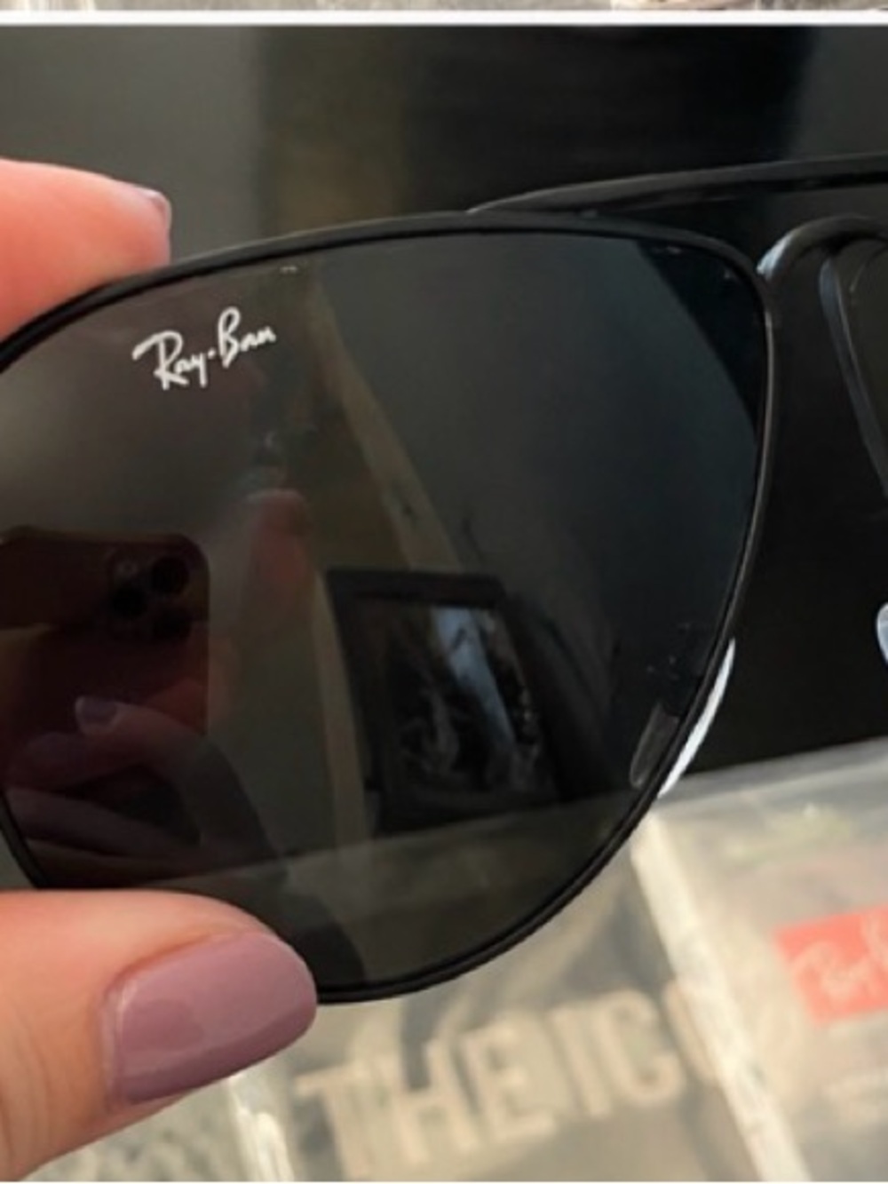 Ray-Ban RB8097 William Titanium Sunglasses in a black colorway - Picture 2 of 3